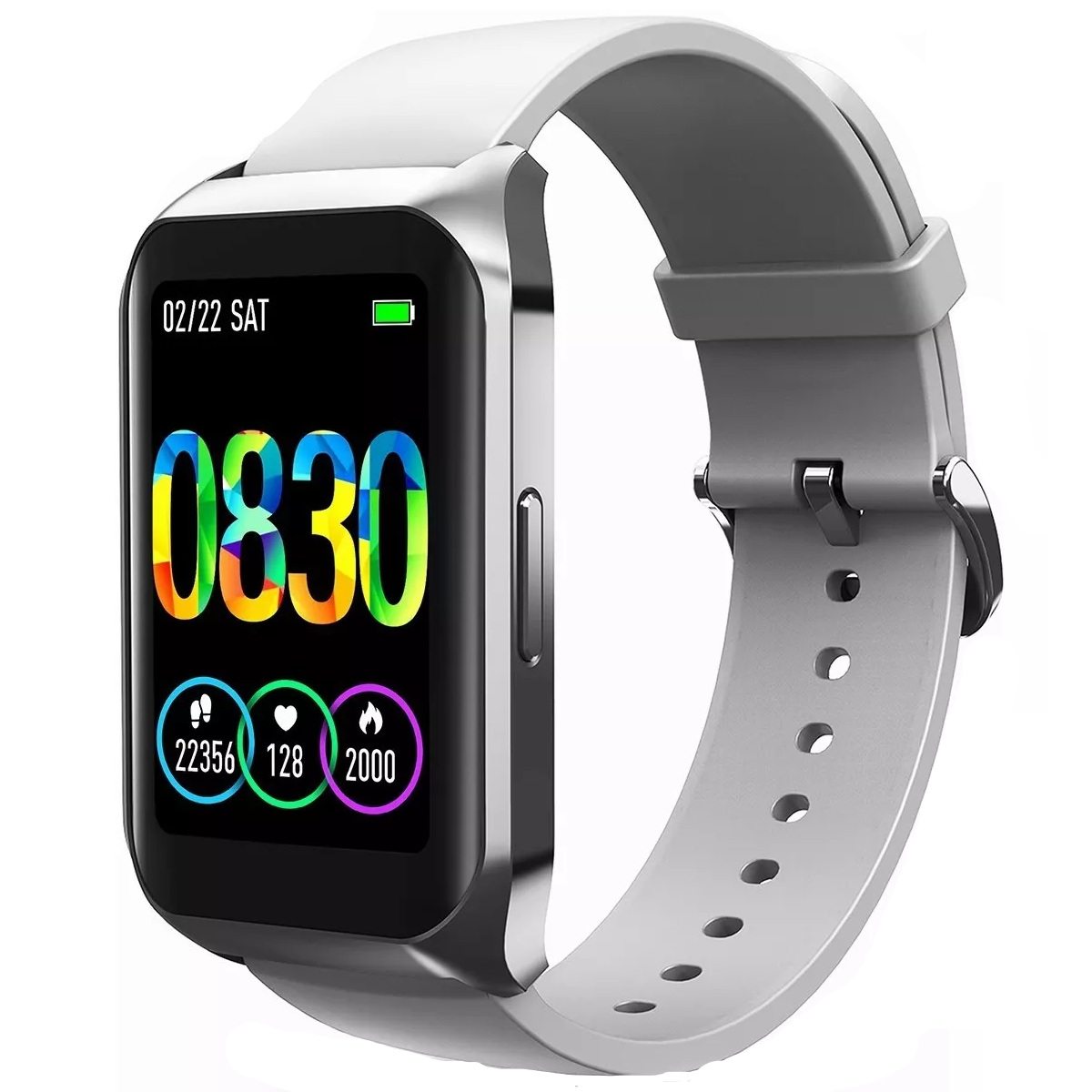 Reloj inteligente deportivo smartwatch bluetooth 1.57 plateado