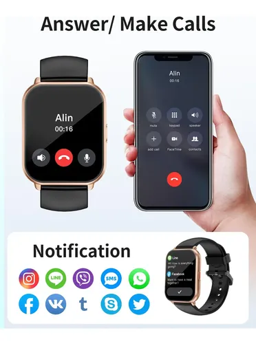 Reloj inteligente Ruimen de 1.8 pulgadas Para Hombres y mujer