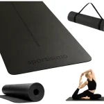 Tapete Profesional Mat Sportisimo Yoga Pilates alta densidad 5mm caucho