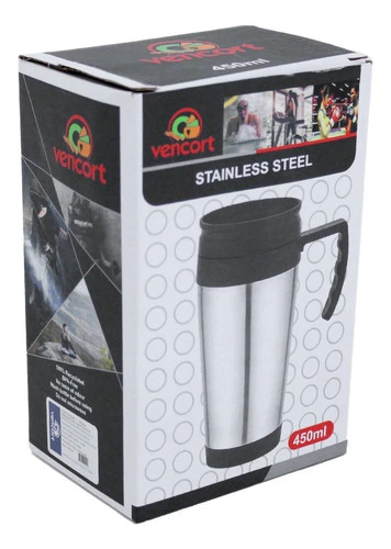 Taza Termo Para Café Portátil 400ml Acero Vencort