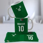 Taza y Polera selección Mexicana Fútbol México 2026 Plantilla sublimación 11oz Archivo Editable