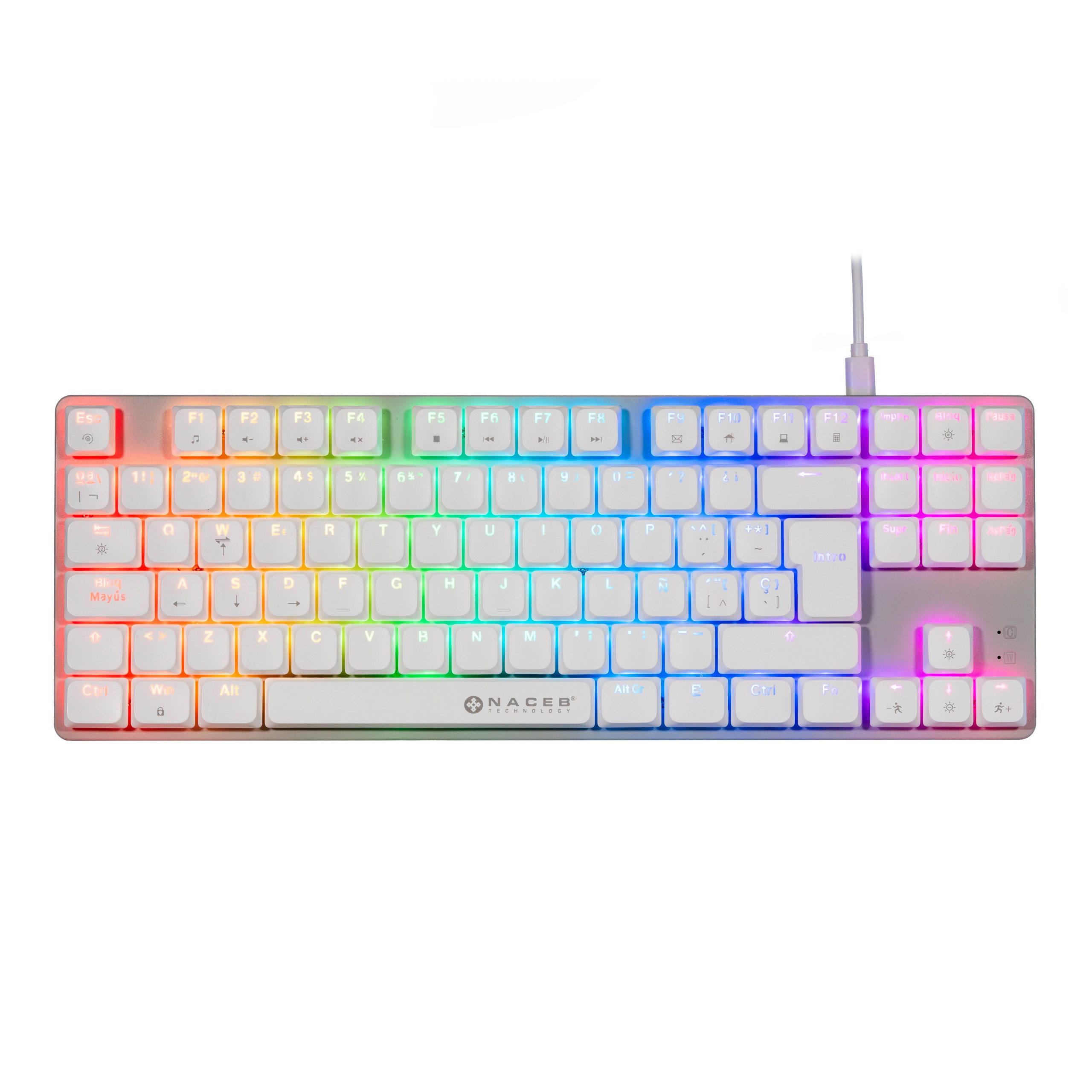 Teclado Gamer Naceb NA-0971 RGB Tkl