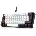 Teclado mecánico con iluminación rgb de 61 teclas estructura compacta