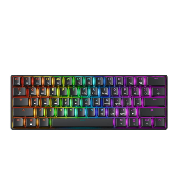 Teclado Mecánico para Juegos Gk61 61 Teclas Rgb Gateron Opti