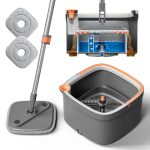 Trapeador Giratorio Autolimpiante Con Cubo Y Microfibras 360